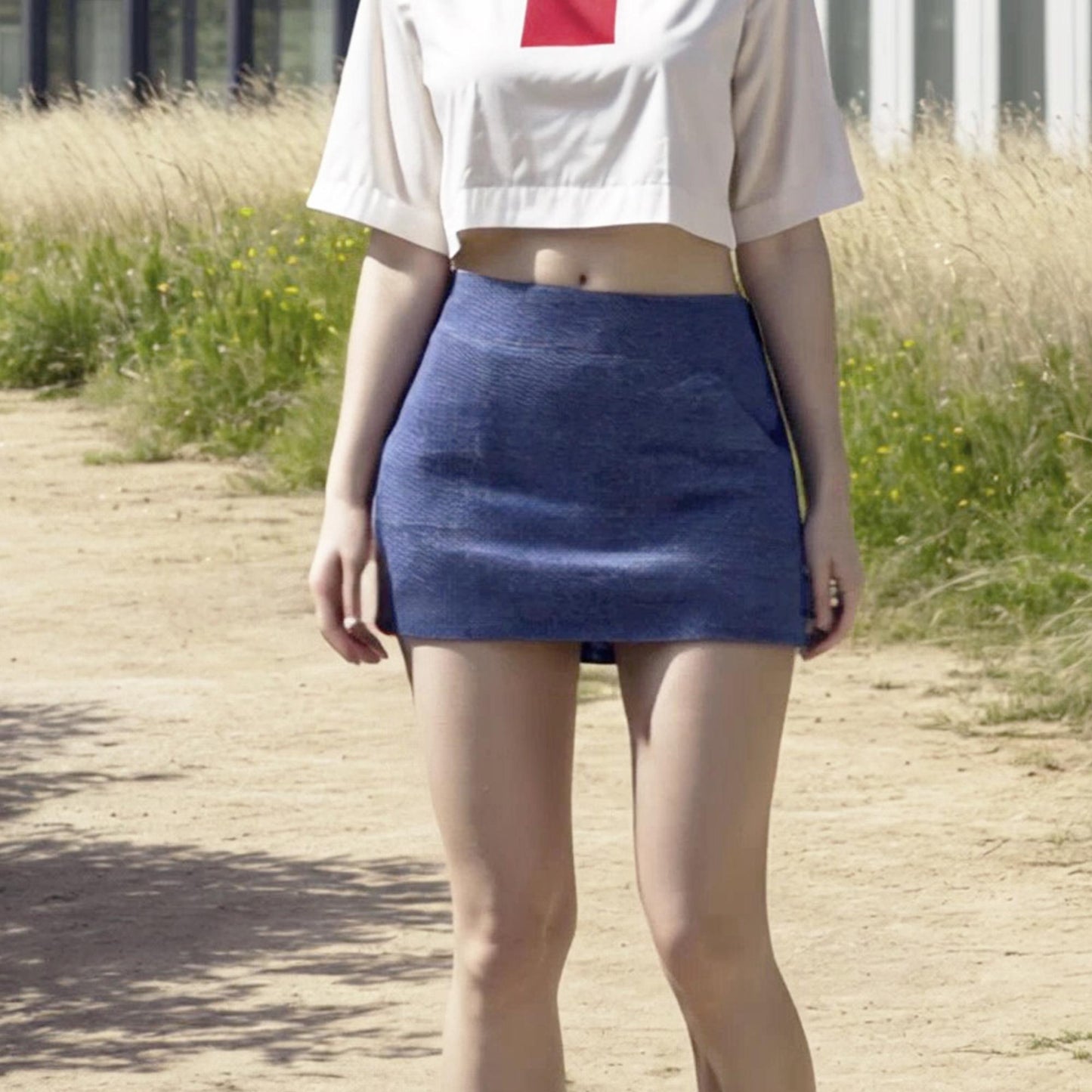 Short A-Line Denim Skirt Sewing Pattern | High Waist Skirt Pattern | A-line Skirt | Linen skirt | Beginner | US 6-16 | A4, Letter, Plotter