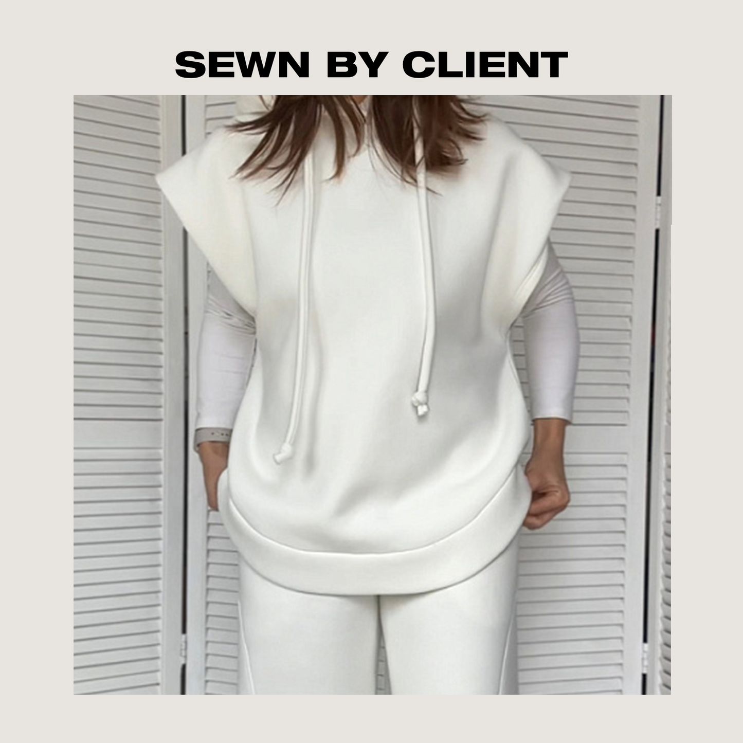 Simonetta vest hoodie - PDF sewing pattern