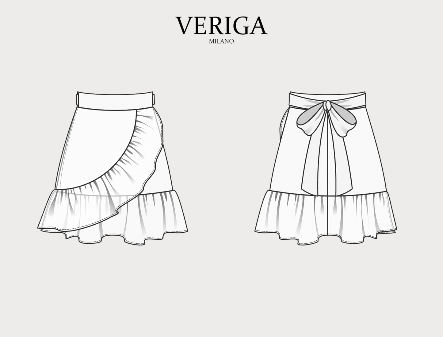 Mini skirt Camilla - PDF sewing pattern