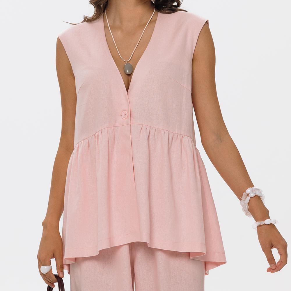 Ruffle Wrap Summer Top Sewing Pattern | Draped Shirt Top | XS-XXL