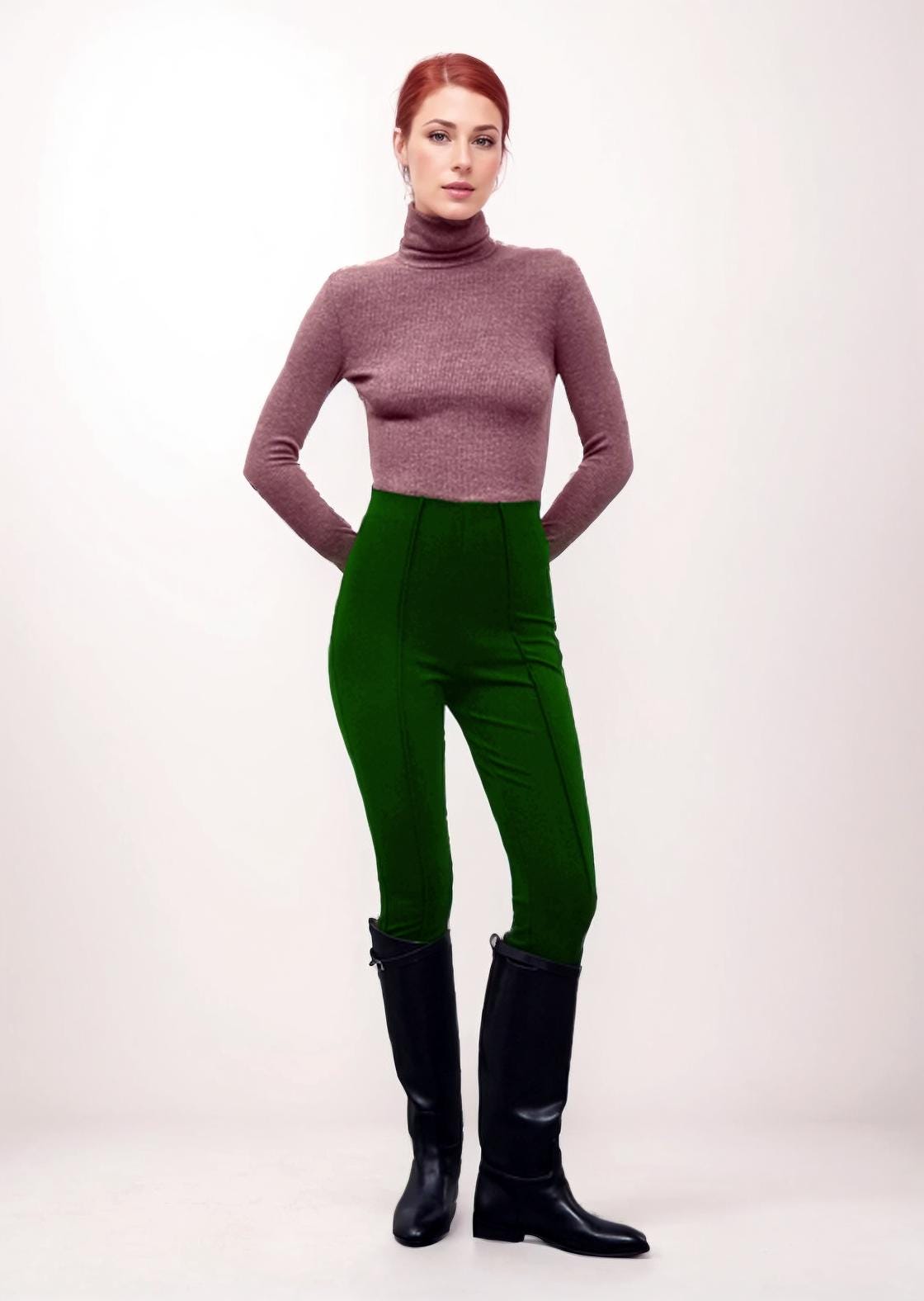 High Rise Yoga Pants Pattern | Pants | XS–XXL (US 6–16 / EU 34–48)