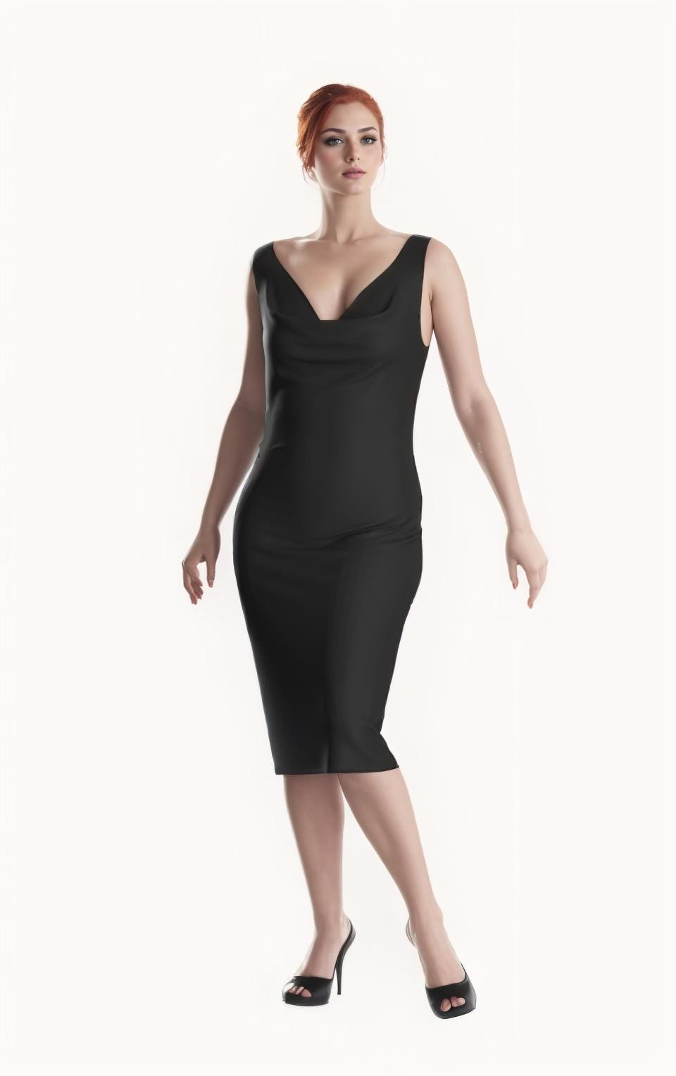 Cowl Neck Dress Pattern – Bias Cut Bridesmaid & Silk Slip Dress PDF for Evening