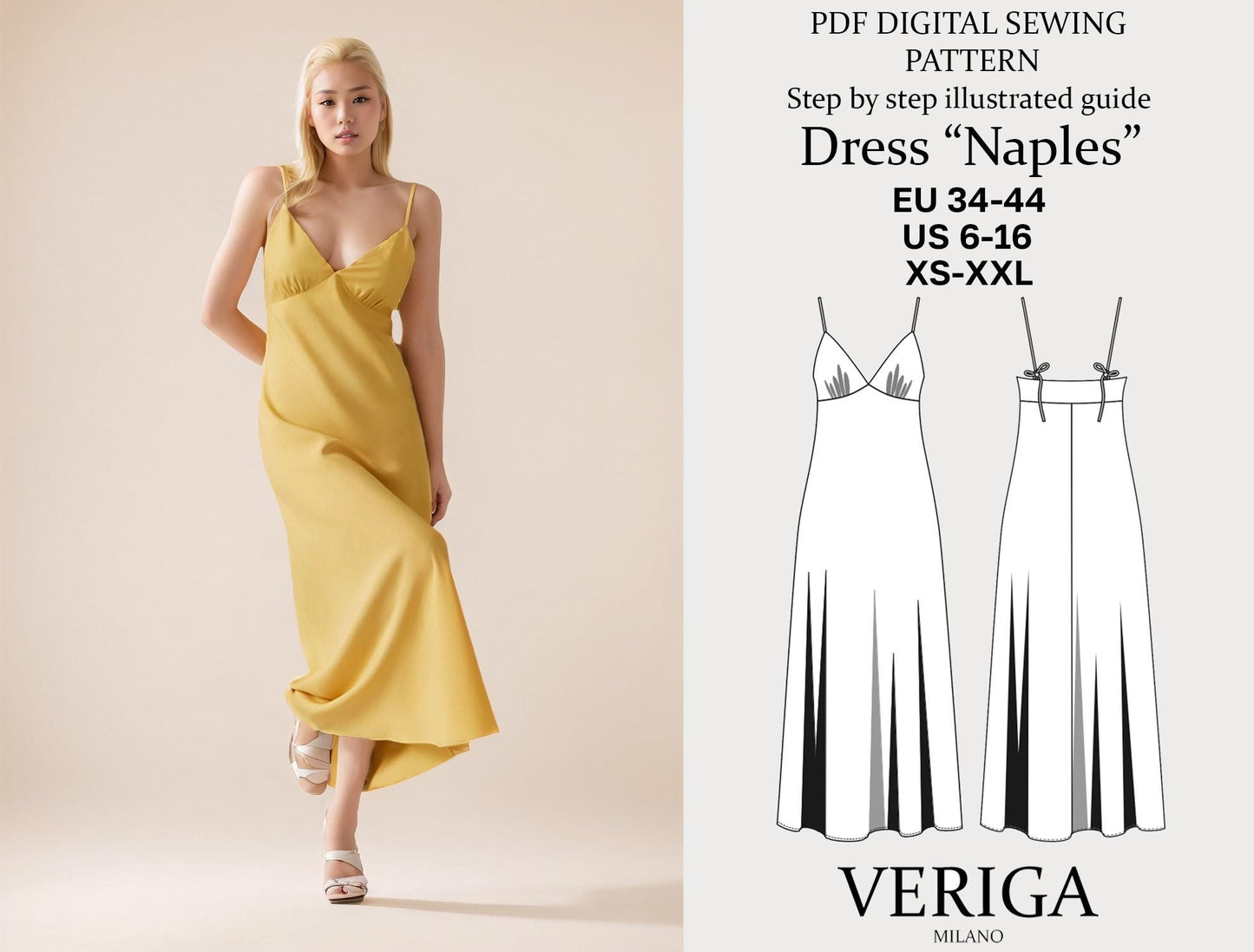Naples Dress Pattern – Summer Dress Sewing Pattern