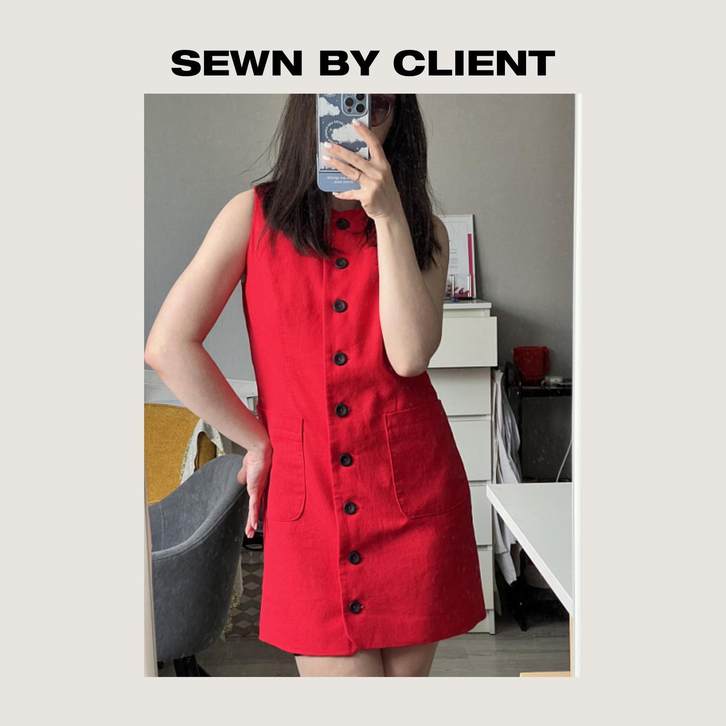 Bodice A-Line Mini Dress Sewing Pattern – Women’s & Girls Sizes XS-2XL