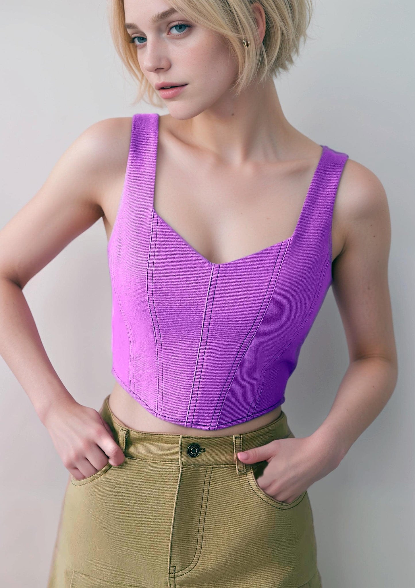 Overbust Sweetheart Corset Sewing Pattern | Back Zip | US 6-16