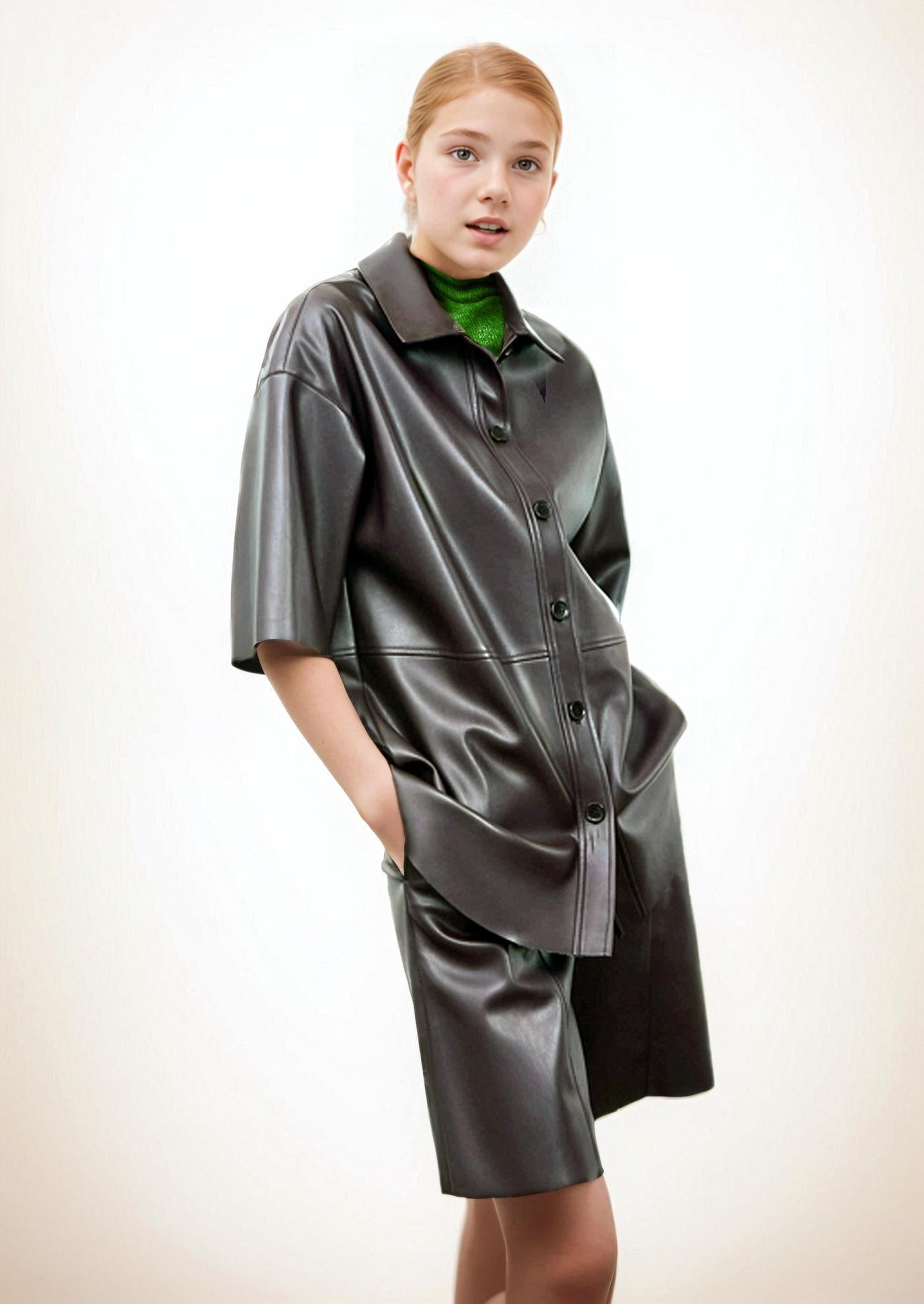 Leather Shirt Pattern | Shirt | XS–2XL (US 6–16 / EU 34–48)