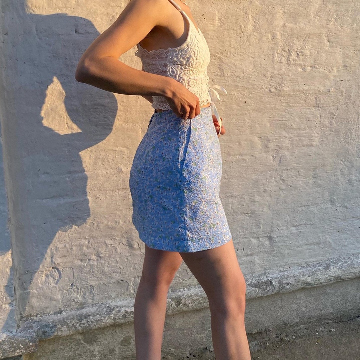 Summer Mini Skirt-Shorts Sewing Pattern | A-Line Skirt with Shorts | US 6-16