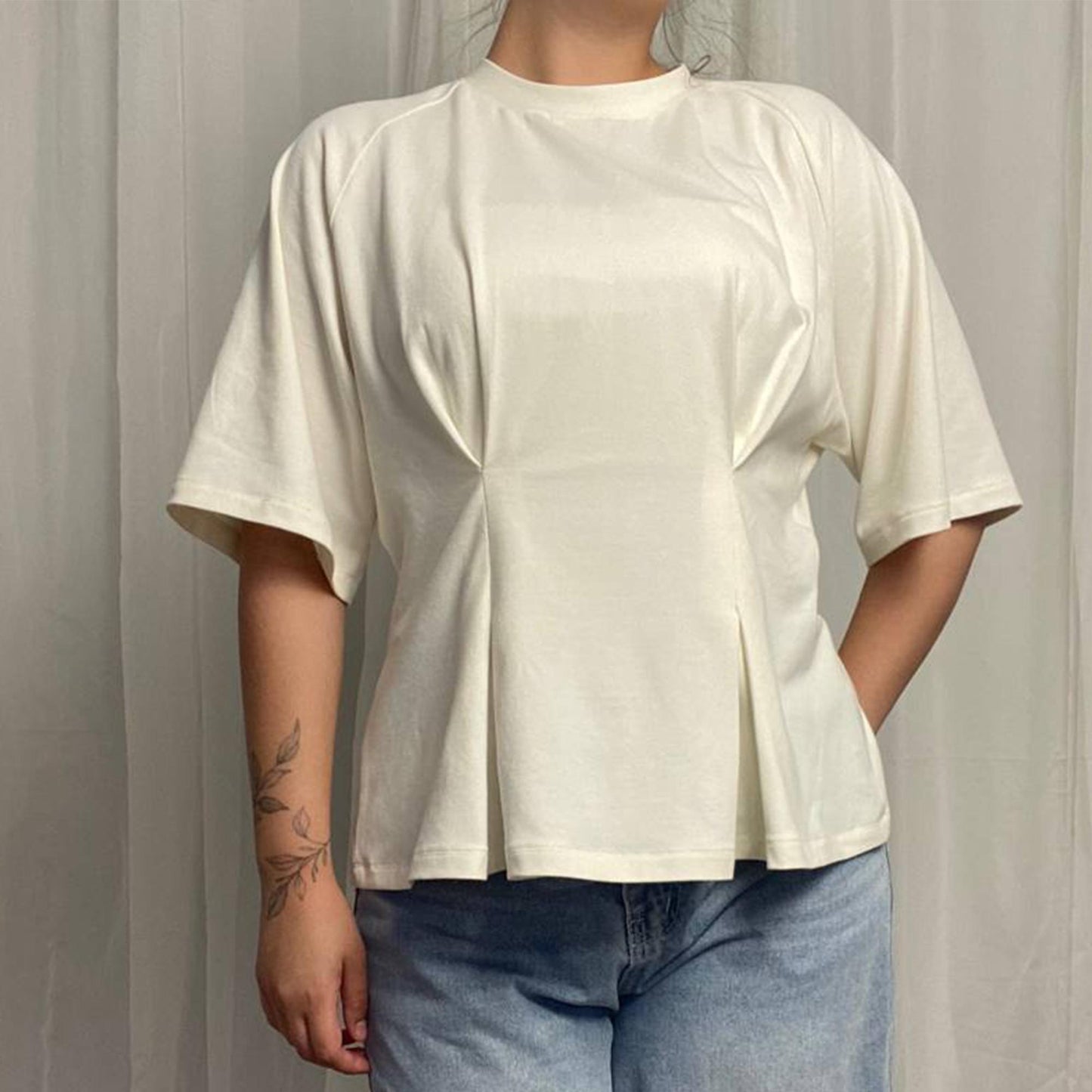PDF Top Sewing Pattern | Sizes XS-XXL  Easy Sewing Pattern | Beginner Pattern | Top with pleats | Linen top pattern | Y2K top sewing pattern