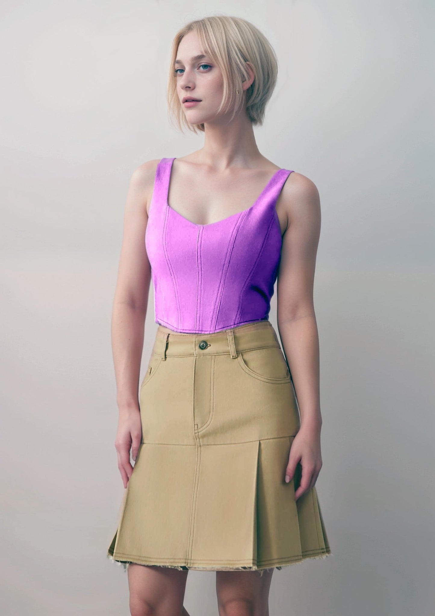 Overbust Sweetheart Corset Sewing Pattern | Back Zip | US 6-16