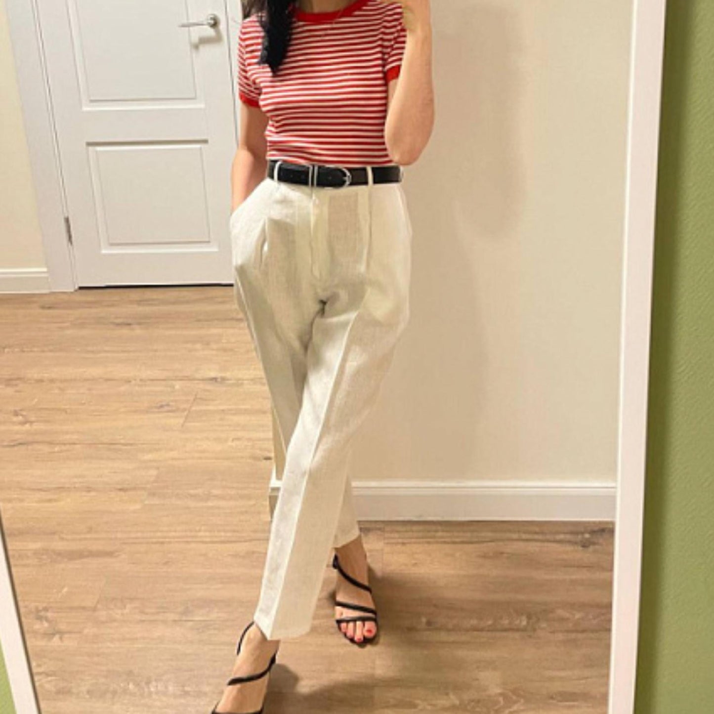 Tailored Trousers Sewing Pattern | Fitted Tapered Pants | Women's PDF Pattern | XS-XXL