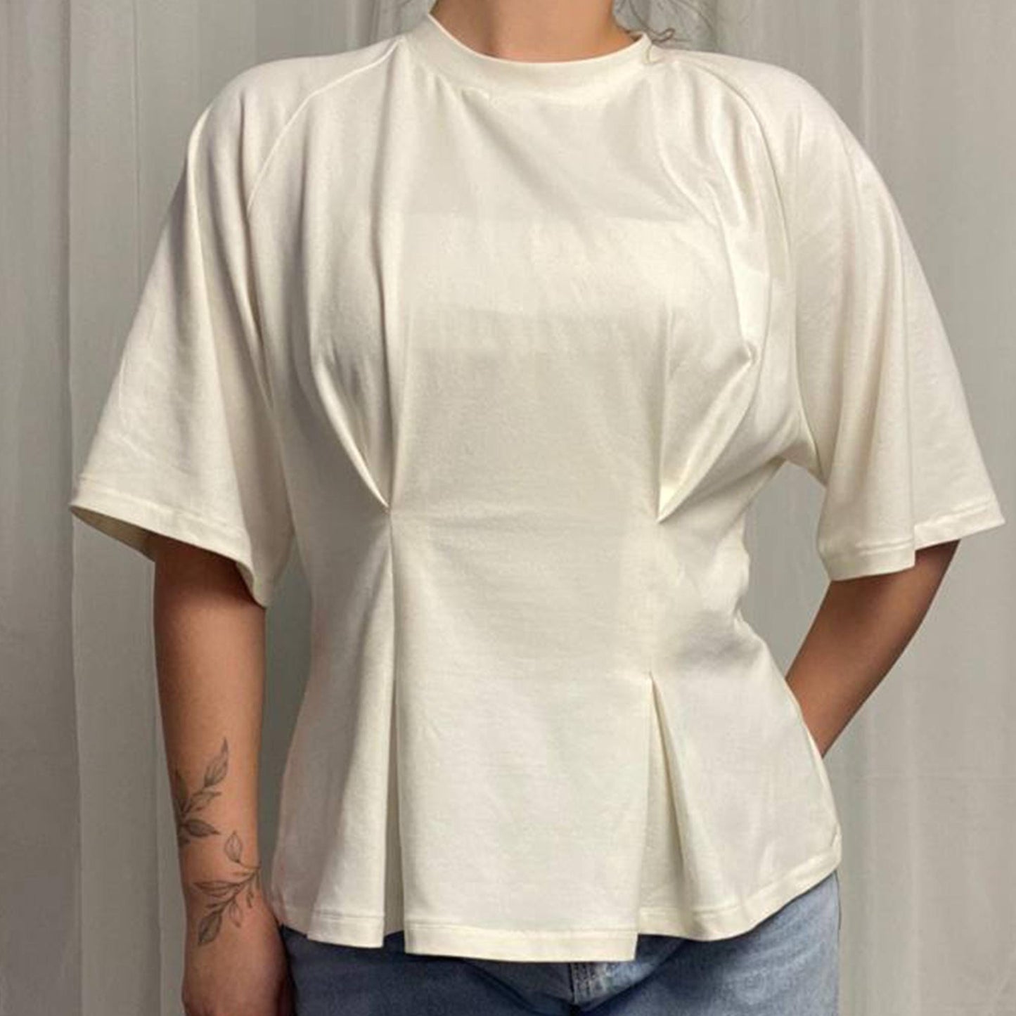 PDF Top Sewing Pattern | Sizes XS-XXL  Easy Sewing Pattern | Beginner Pattern | Top with pleats | Linen top pattern | Y2K top sewing pattern