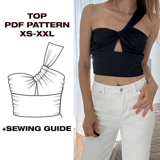 ✨ Summer Gathered Top Pattern | Top | XS–XXL (US 6–16 / EU 34–44)