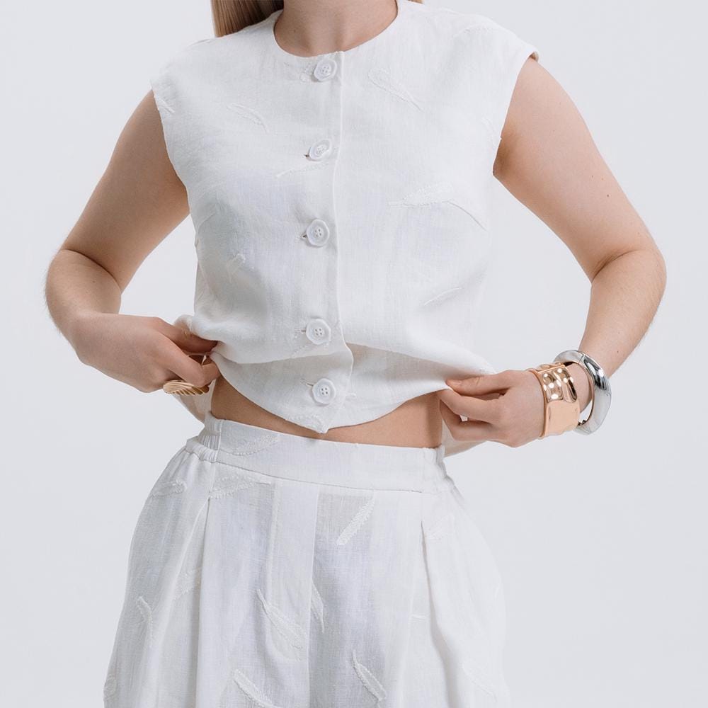 ✨ Button Top Sewing Pattern | Top | XS–XXL (US 2–12 / EU 34–44)