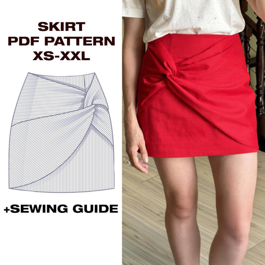 Mini Skirt Sewing Pattern | Skirt | XS–XXL (US 6–16 / EU 34–44)