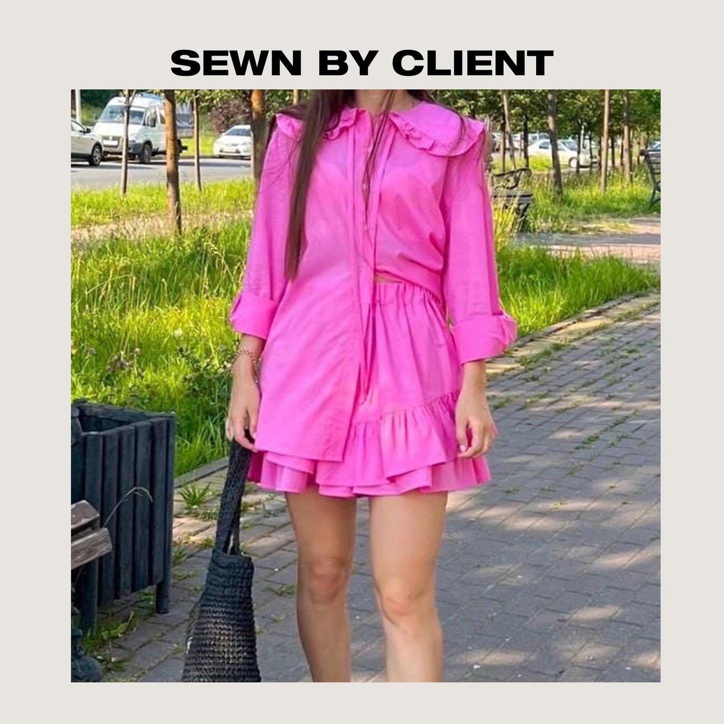 ✨ Ruffle Collar Shirt Pattern | Long Sleeve Shirt | XS–XL (US 2–12 / EU 34–44)