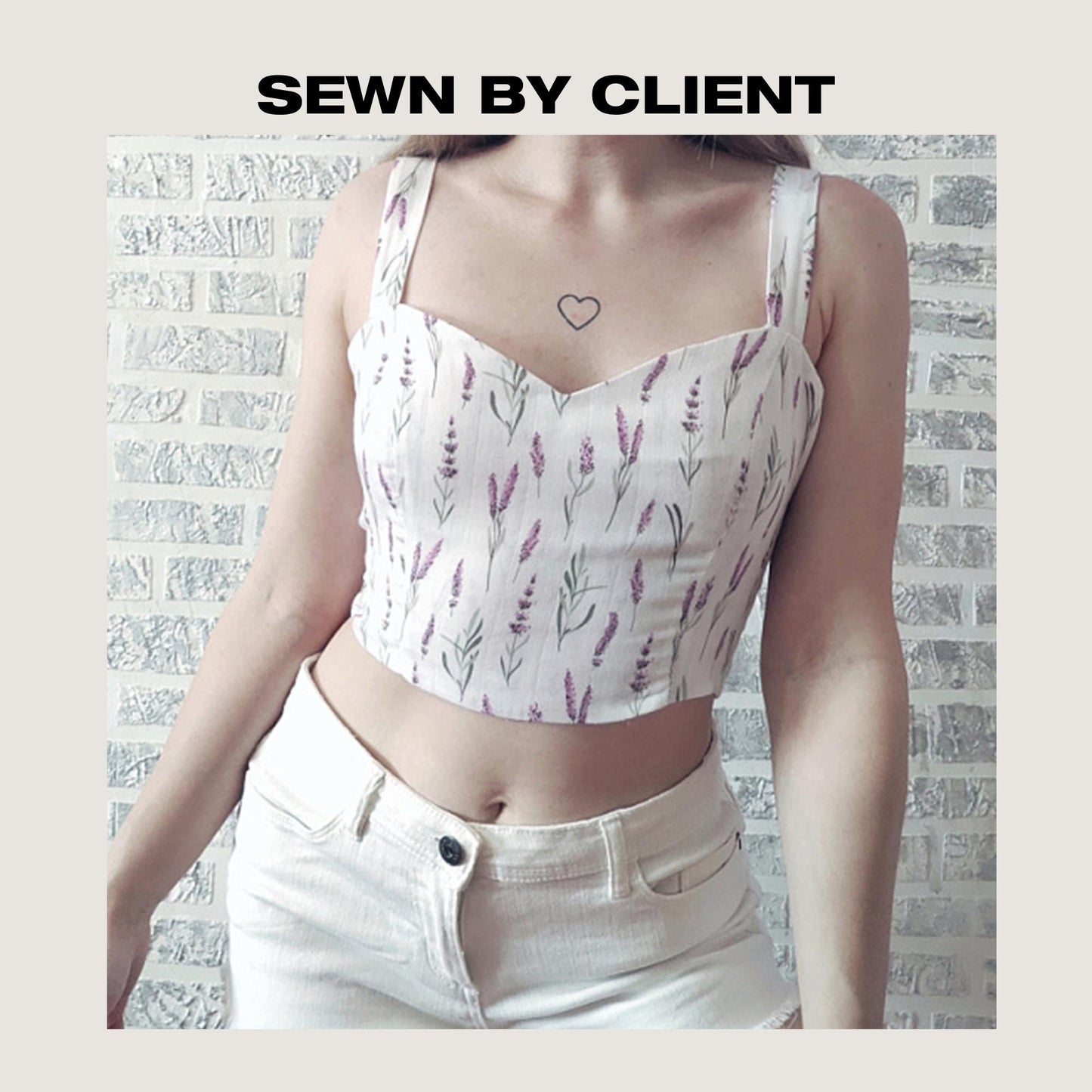 Fitted Strappy Top Sewing Pattern | Low-Volume Top | XS–XXL (US 6–16 / EU 34–48)