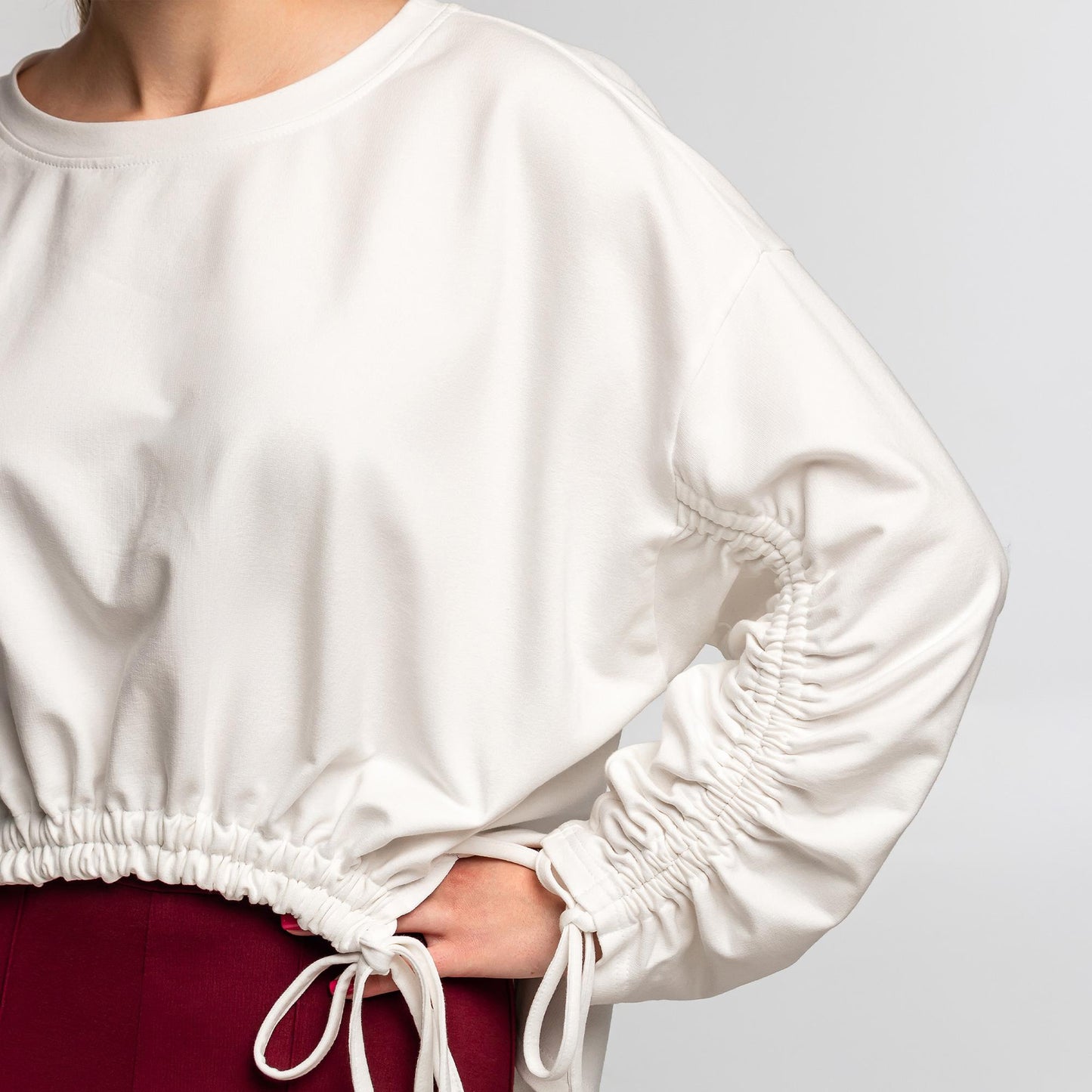 Sweatshirt Sewing Pattern | Anorak with Gathers | Summer Longsleeve | XS-XXL