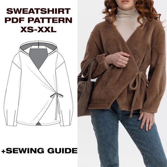 Hoodie pattern | Coat sewing pattern | Anorak pattern | Warm pattern | PDF Pattern | XS - XXL | A4, Plotter, letter | Hoodie Schnittmuster