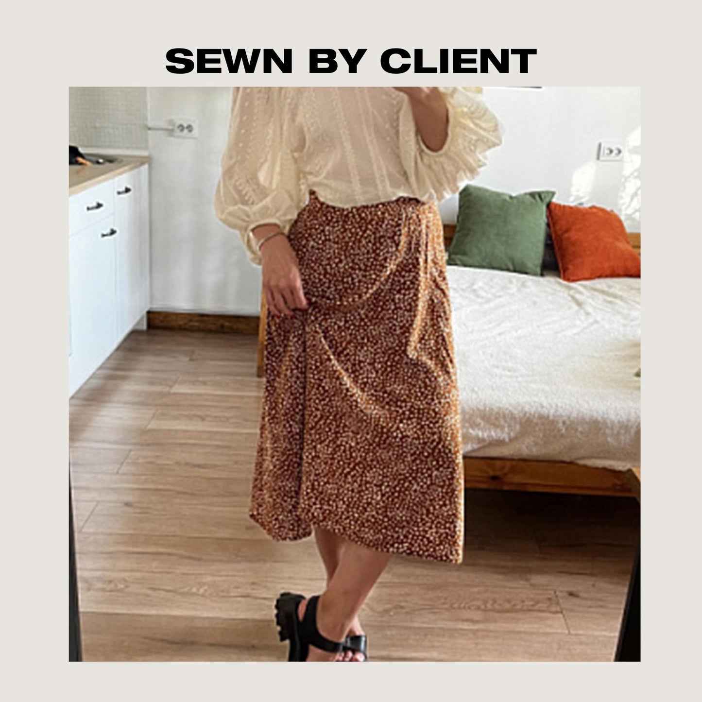High Waist A-Line Skirt Pattern | Skirt | XS–XXL (US 6–16 / EU 34–44)
