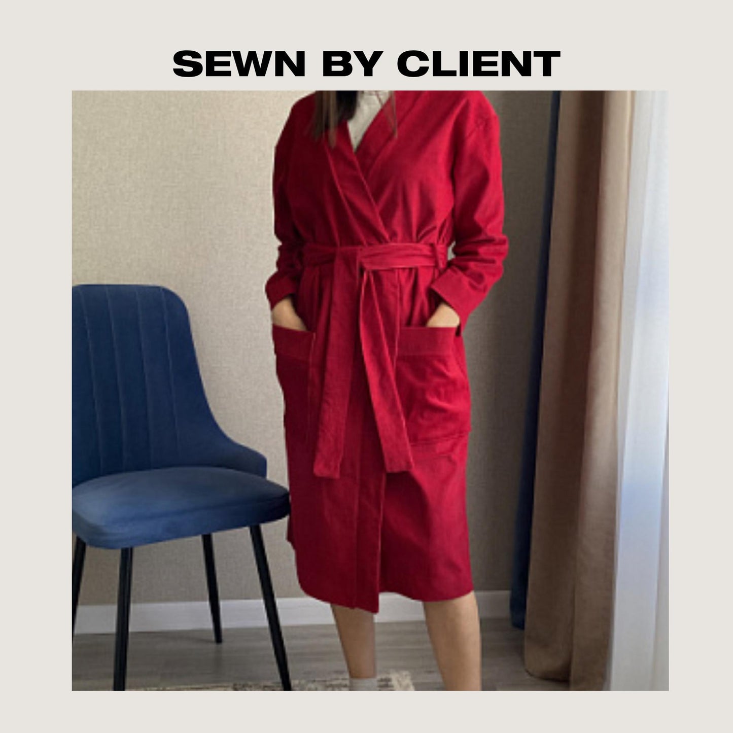 Kimono Long Robe Sewing Pattern | Wrap Robe for Women | Sleep &amp; Bathrobe | XS-XXL