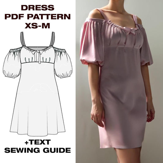 ✨ Summer Sundress Sewing Pattern | Dress | XS–M (US 2–6 / EU 34–38)