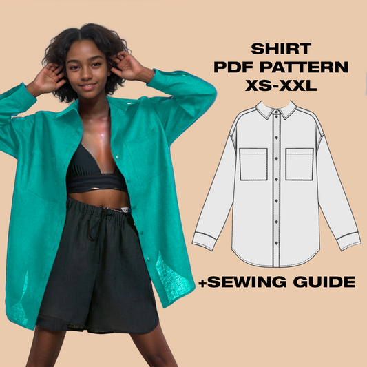 Oversize Shirt - PDF Sewing Pattern
