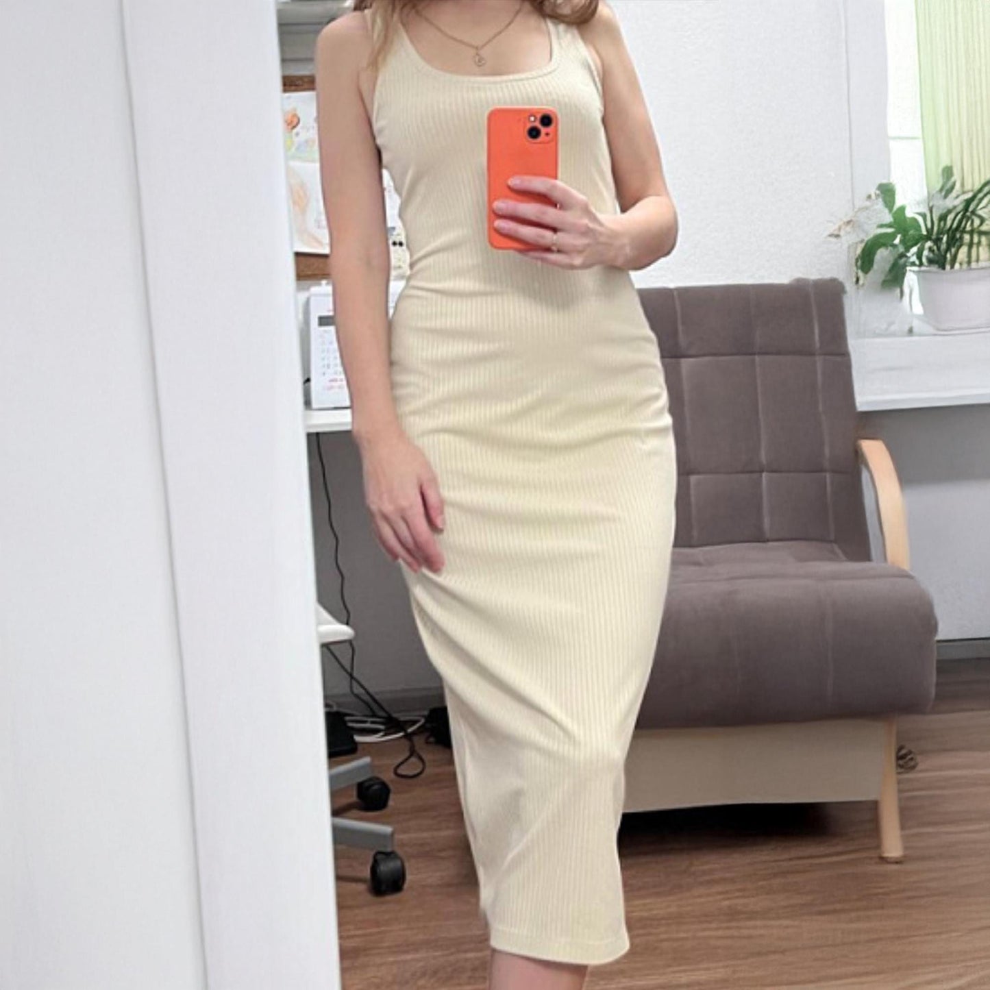 Fitted Knit Midi Dress Pattern | Dress | XS–2XL (US 6–16 / EU 34–44)