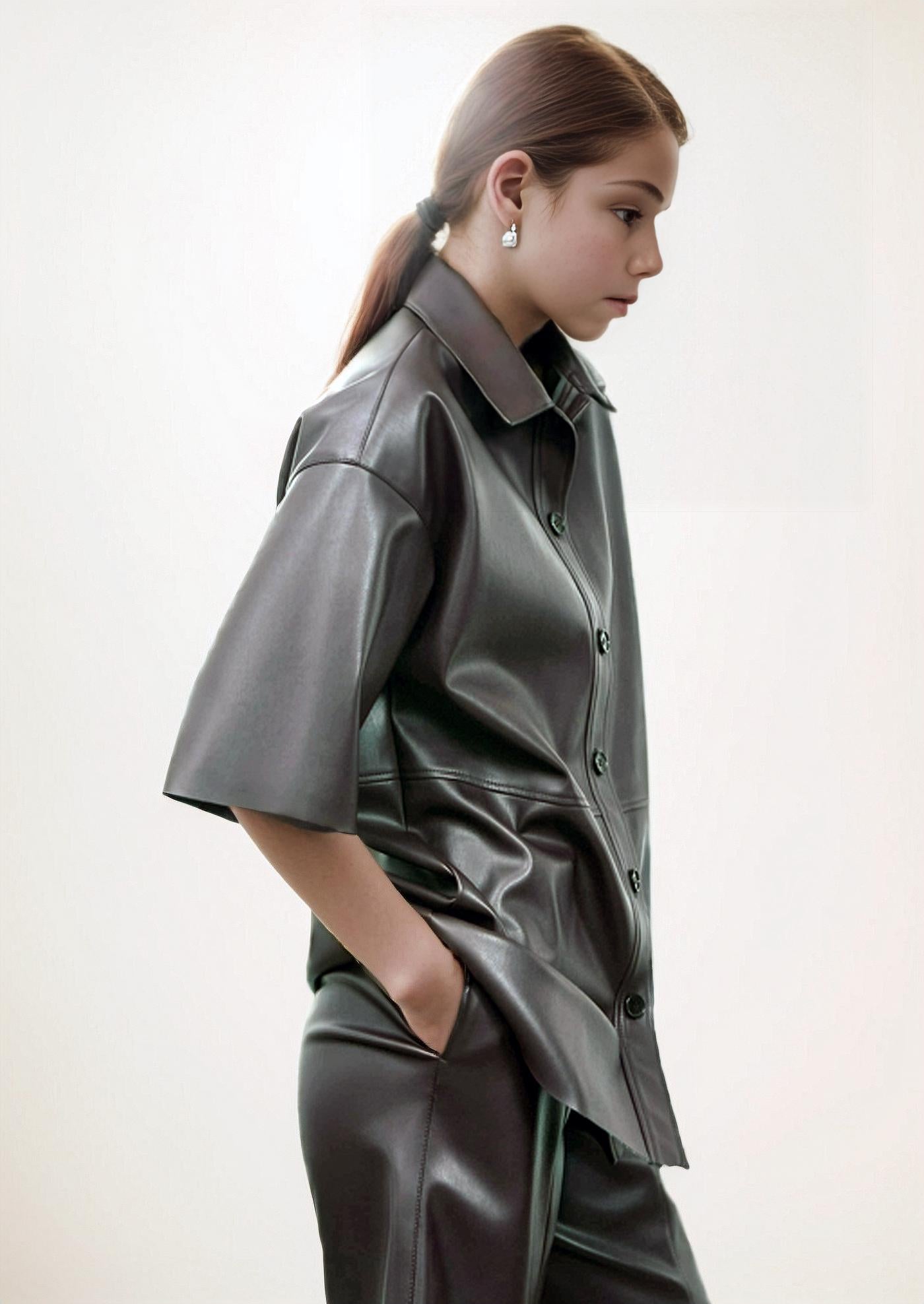 Leather Shirt Pattern | Shirt | XS–2XL (US 6–16 / EU 34–48)
