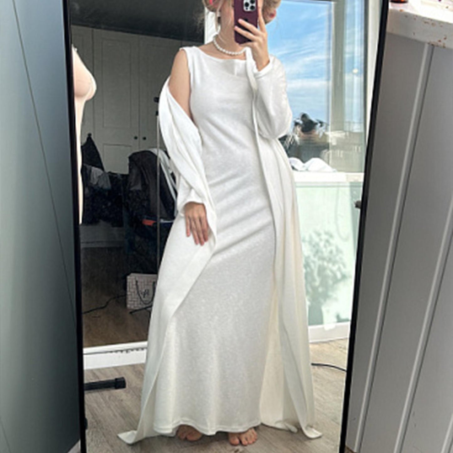 Cardigan long robe pattern, Kimono robe pattern, Wrap robe pattern, Robe for sleep, Bathrobe pattern XS-XXL | US6-16 | A4, Letter, Plotter
