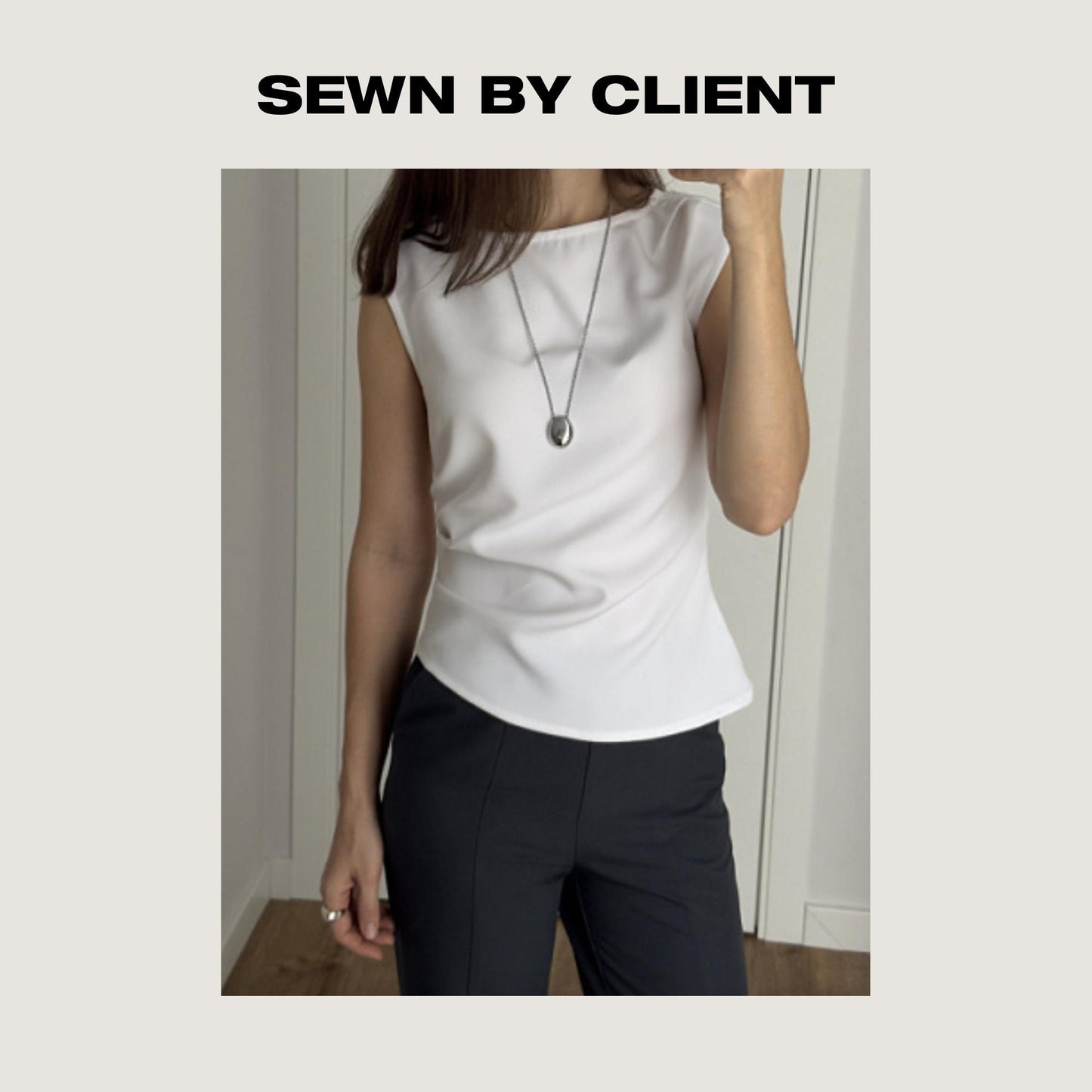 Pleated Top Sewing Pattern –  Draped Summer Top PDF Pattern