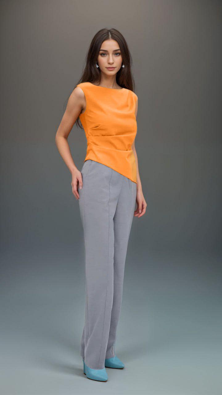 Pleated Top Sewing Pattern –  Draped Summer Top PDF Pattern